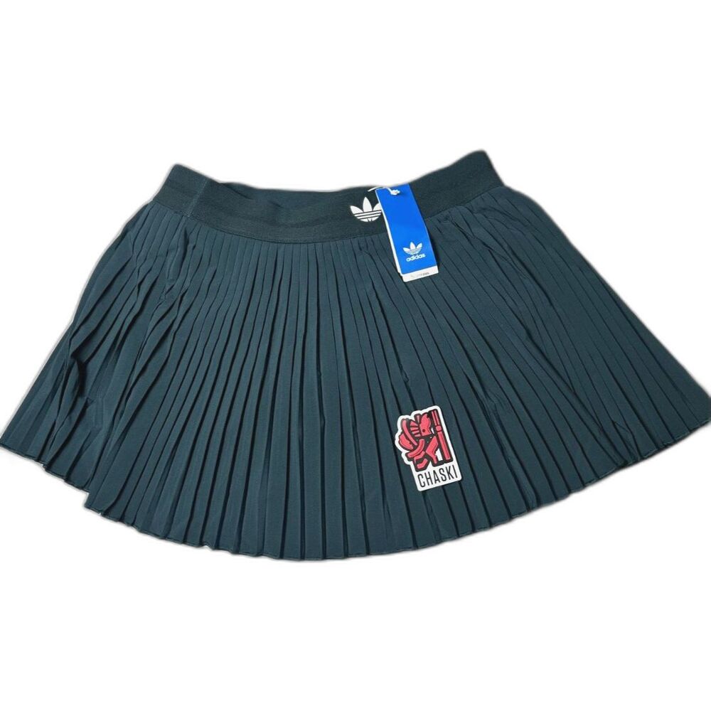 adidas Tennis Pro climacool Pleated Tennis Skirt Green JM4731 Women’s Large NEW